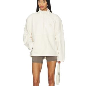 Brand New SKIMS Teddy Half Zip Up Pullover in Ecru